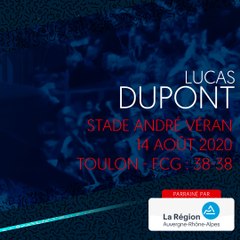 L'essai de Lucas Dupont contre Toulon, saison 2020-2021