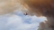 Plane disappears into cloud of wildfire smoke