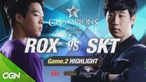 [H/L 2016.01.27] ROX vs SKT Game 2 - RO1 l 롯데 꼬깔콘 LoL Champions Korea Spring 2016