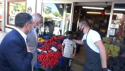 Düzce'de maske denetimine çıkan Vali Atay vatandaşları uyardı