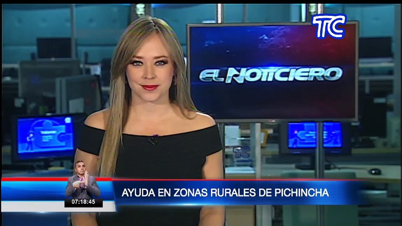 La Policía entrega ayuda en zonas rurales de Pichincha
