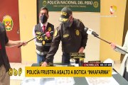 PNP captura a delincuentes que iban a asaltar conocida farmacia en Chorrillos