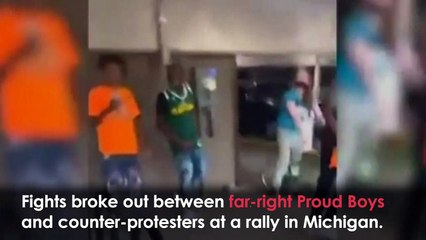 Journalist Arrested After Clashes Erupt at Far-Right Rally