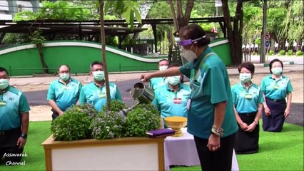กรมสมเด็จพระเทพฯ สยามบรมราชกุมารี ทรงปลูกต้นไม้ เนื่องในวันอาสาฬหบูชา ที่มหาวิทยาลัยเกษตรศาสตร์