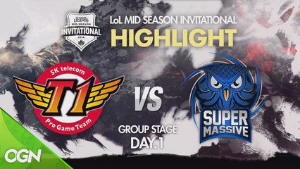 [하이라이트] 그룹스테이지 1일차 SKT(KR) vs SUP(TUR) SET 1  - LoL MSI 2016 / 미드시즌인비테이셔널