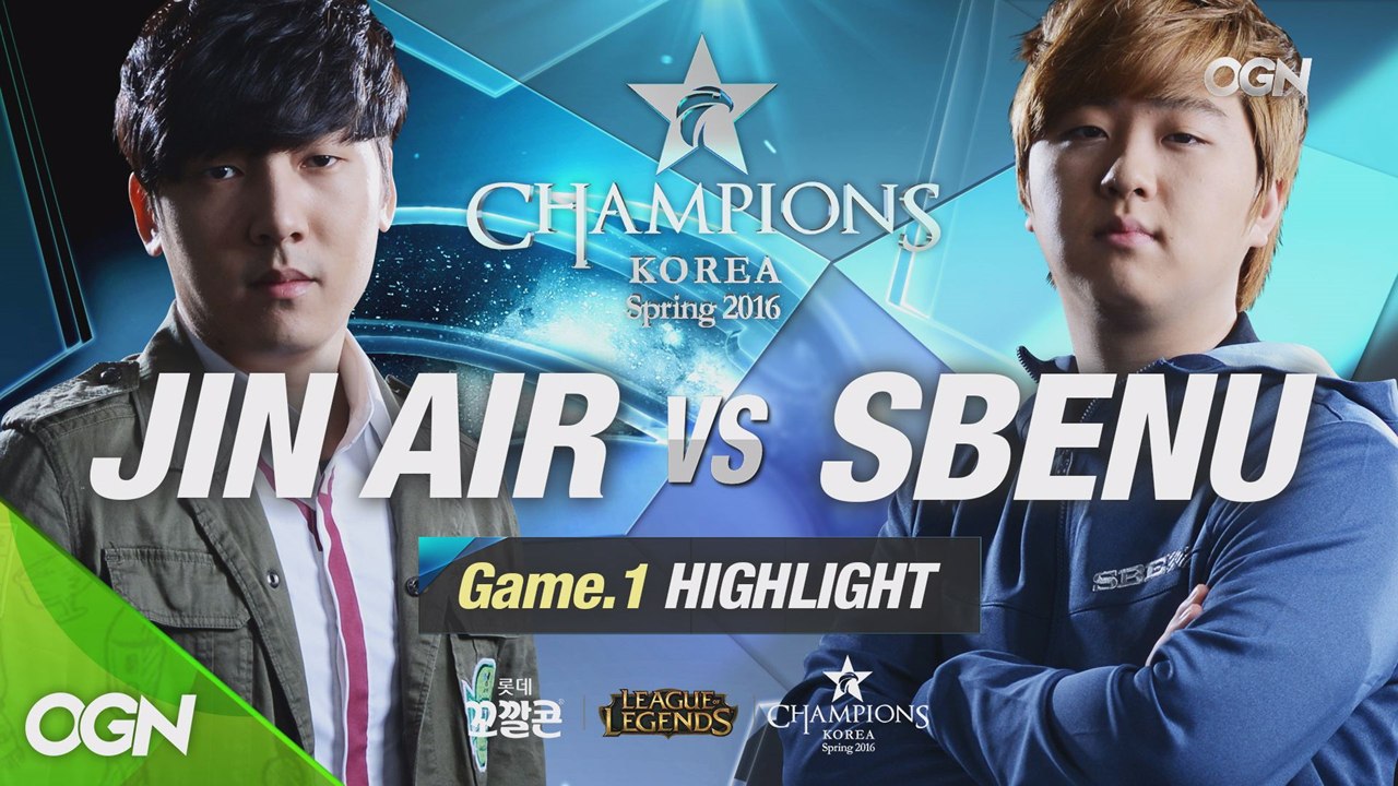 [H/L 2016.01.30] JIN AIR vs SBENU Game 1 - RO1...
