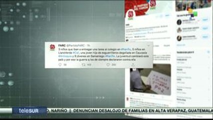 Repudian políticos colombianos masacre perpetrada en Nariño
