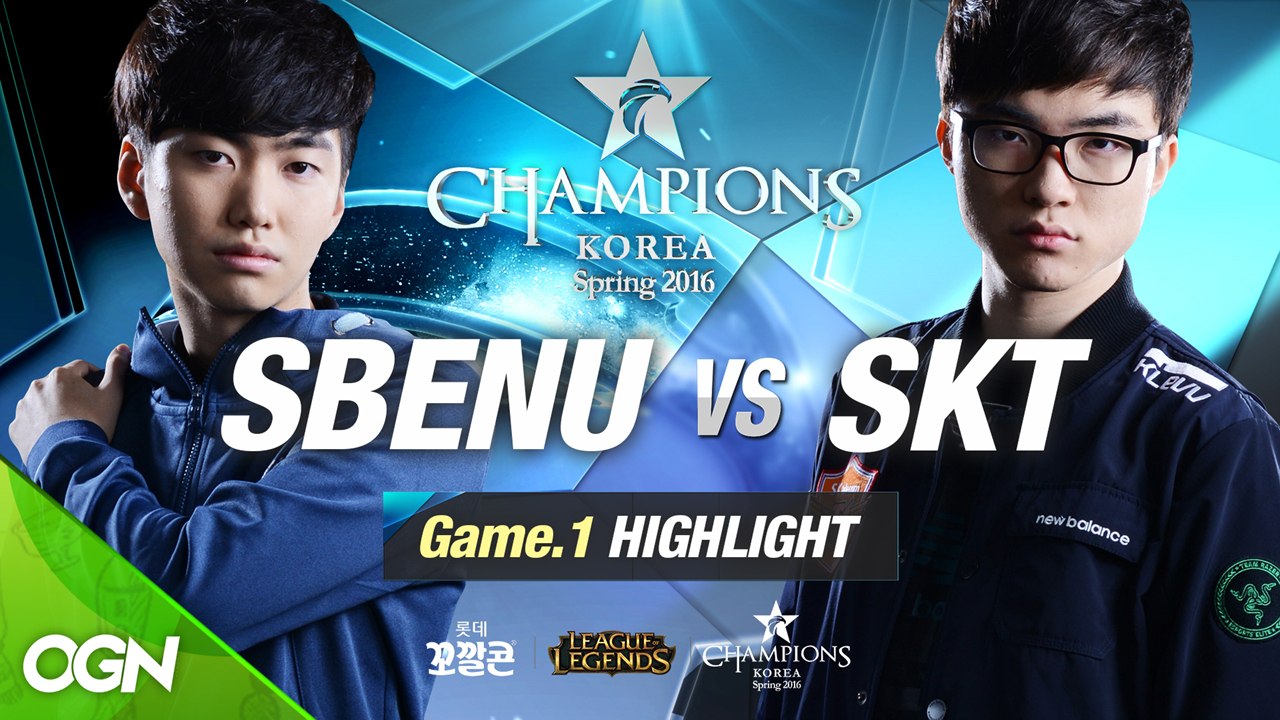 [H/L 2016.02.04] SBENU vs SKT Game 1 - RO1 l 롯데...