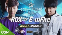 [H/L 2016.02.12] ROX vs E-mFire Game 2 - RO1 l 롯데 꼬깔콘 LoL Champions Korea Spring 2016