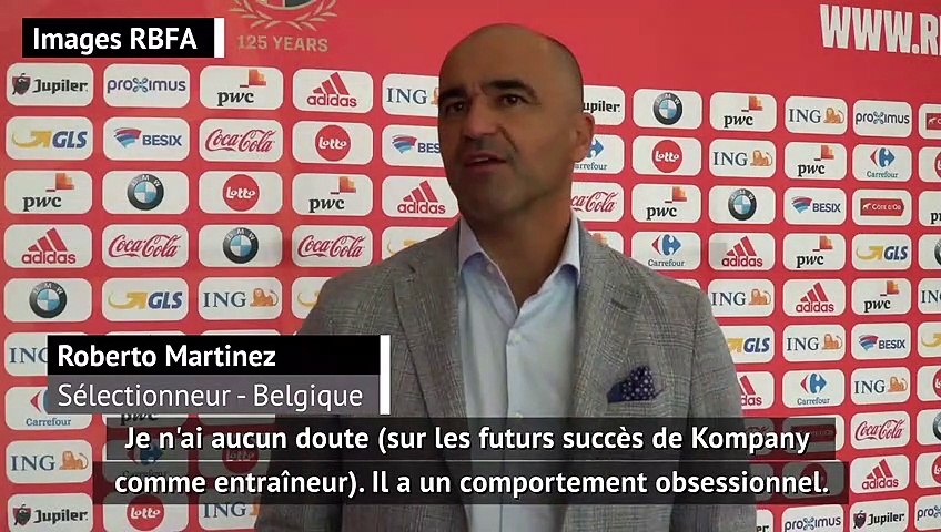 Pour Martinez, Kompany deviendra un grand entraîneur