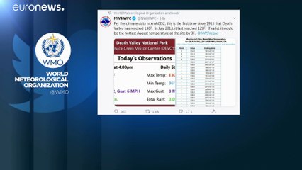 Record de chaleur dans la "Vallée de la Mort" en Californie