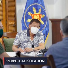 Duterte in ‘perpetual isolation’? It’s a ‘figure of speech,’ says Roque