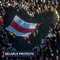 'Free Belarus,' protesters demand as rallies reach Prague