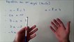 Résoudre des équation du 1er degré (facile)