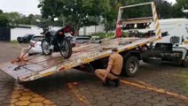 Moto furtada em Corbélia é recuperada pela PM no Bairro Esmeralda