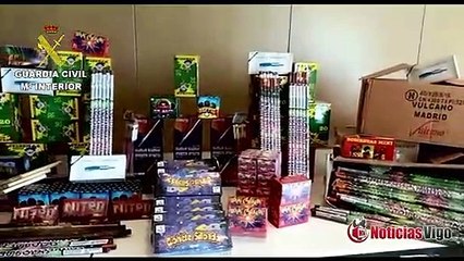 A Garda Civil localiza un almacenamento ilegal de produtos pirotecnicos en Morana