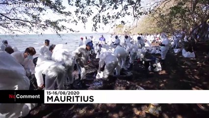 Mauritius is racing against time to reduce oil spill damage