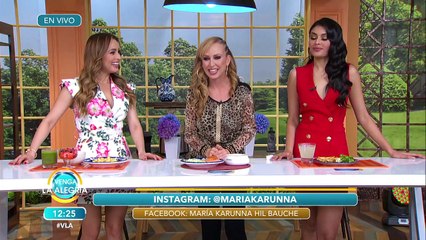 ¡María Karunna nos presentó su dieta para lucir espectacular! | Venga La Alegría