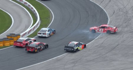 All angles: Bubba gets bumped on the last lap at Daytona