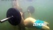 Russian beats Guinness World Record by bench pressing 110lbs underwater