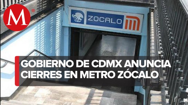 Por plantones, cierran accesos al Metro Zócalo de CdMx