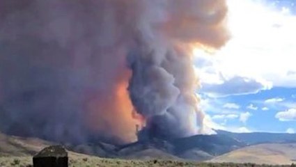 Loyalton Fire produces enormous fire tornado