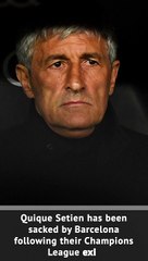Setien sacked by Barcelona