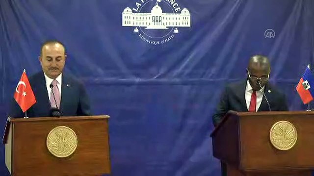 Çavuşoğlu-Joseph ortak basın toplantısı - Claude Joseph - PORT-AU-PRİNCE