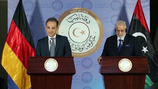 Almanya Dışişleri Bakanı Maas - Libya Dışişleri Bakanı Siyala ortak basın toplantısı - TRABLUS