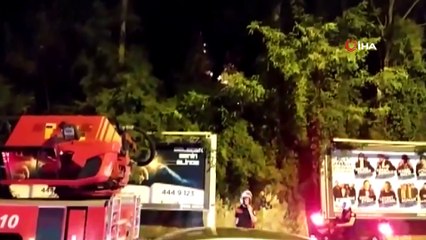 Emirgan Korusu’nda yangına neden olan işaret fişeğinin atılma anı ortaya çıktı