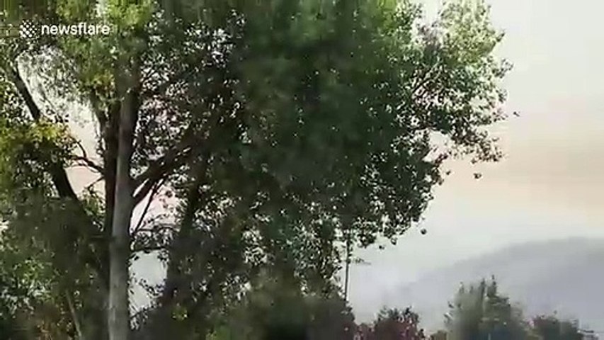 River Fire Continues To Grow In Salinas California Video Dailymotion