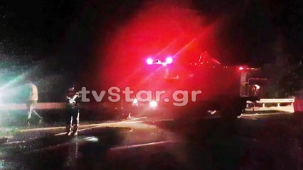 Φωτιά σε λεωφορείο στο ύψος του Μαρτίνου