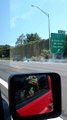 Truck Drags Jet Ski Down Expressway