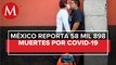 Suman 57 mil 23 muertes por coronavirus en México