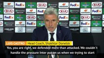Inter pressing too much for Shakhtar - coach Castro