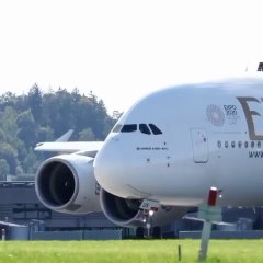 Emirates a380-800 spotted at Zurich