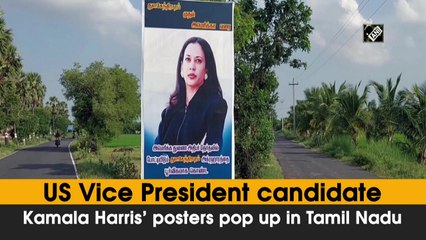 US Vice President candidate Kamala Harris’s posters pop up in Tamil Nadu