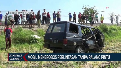 Kereta Api Dhoho Tabrak Mobil, 3 Orang Penumpang Tewas