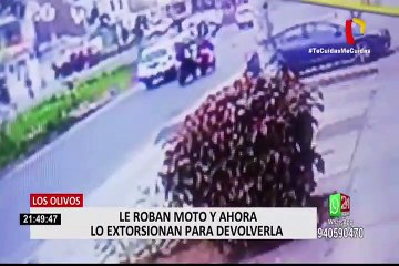 Los Olivos: joven es extorsionado tras sufrir robo de moto
