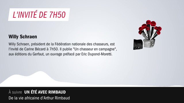Willy Schraen : Nous les chasseurs, on est prêts à faire évoluer les choses, la société bouge autour de nous, on a envie de se moderniser
