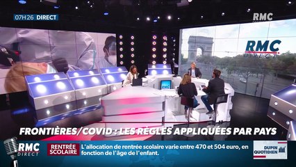 Dupin Quotidien : Frontières/Covid, les règles appliquées par pays - 18/08
