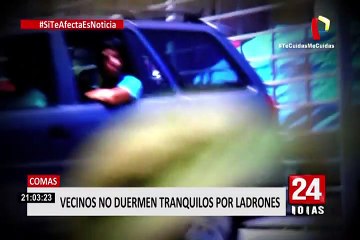 Comas: vecinos denuncian que no duermen tranquilos tras constantes robos