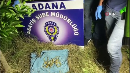 Kadın kılığındaki kuyumcu soyguncuları Kozan'da yakalandı