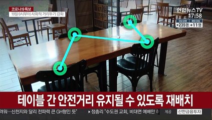 좌석 30% 줄이고 지그재그…외식업계 다시 비상체제