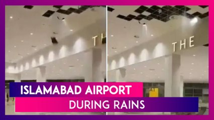 Download Video: Newly Built Islamabad International Airport’s Ceiling Collapses Due To Heavy Rains