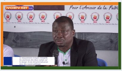 Crise politique en Côte d'Ivoire: Le MCI dit non à l'instrumentalisation des jeunes