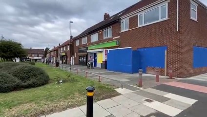 Police vehicle at the Scotch Estate in Jarrow