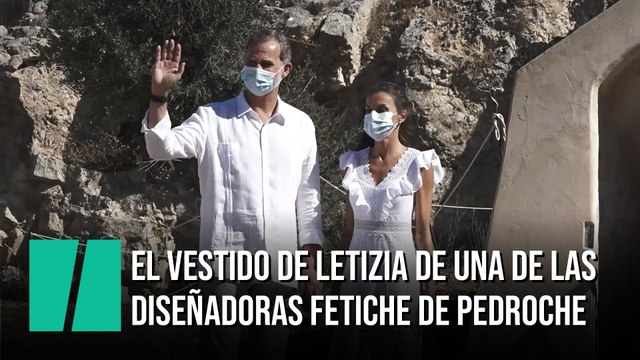 Letizia visita Ibiza con un vestido de una de las diseñadoras fetiche de Cristina Pedroche