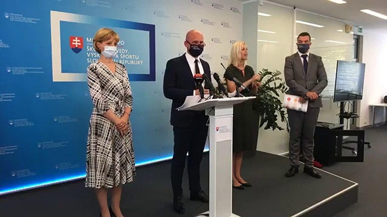 ZÁZNAM: TK ministra školstva, vedy, výskumu a športu SR Branislava Gröhlinga
