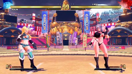 Street Fighter V - Kolin vs Poison - Gameplay